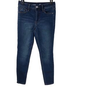 Old Navy Rockstar High Rise Super Skinny Secret Slim Pockets Sz 2 Darkwash Blue